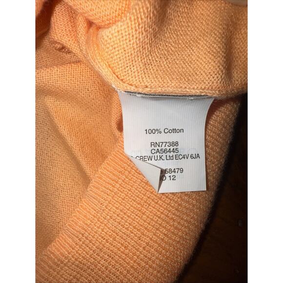 J Crew Sweater Women's XL Peach Soft V Neck Casual Momcore Long Sleeve Pullover - Picture 3 of 7